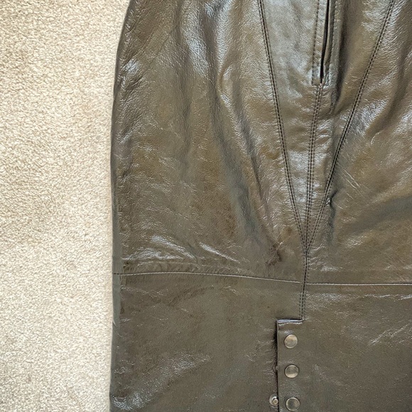 LEATHER SKIRT XXS - Picture 6 of 9